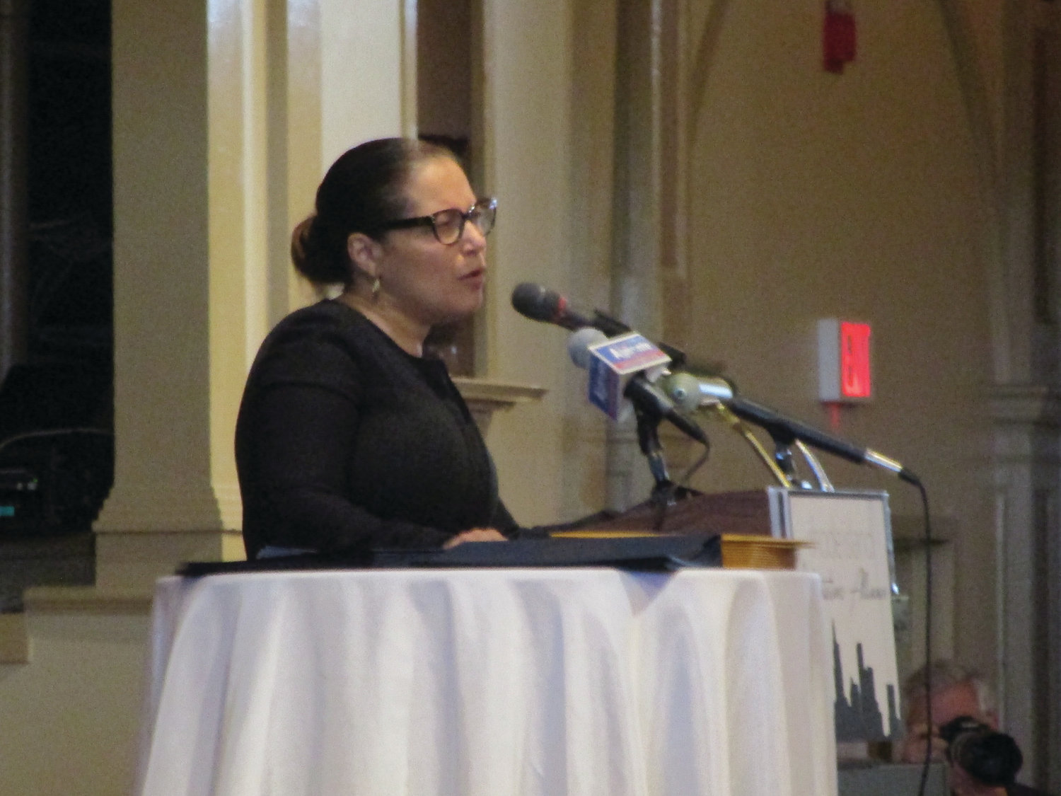 POWERFUL MESSAGE: Education Commissioner Angélica Infante-Green drew a standing ovation for her remarks, in which she spoke bluntly about the state’s failures in terms of equity.